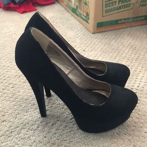 Charlotte Russe Black Platform Pumps
